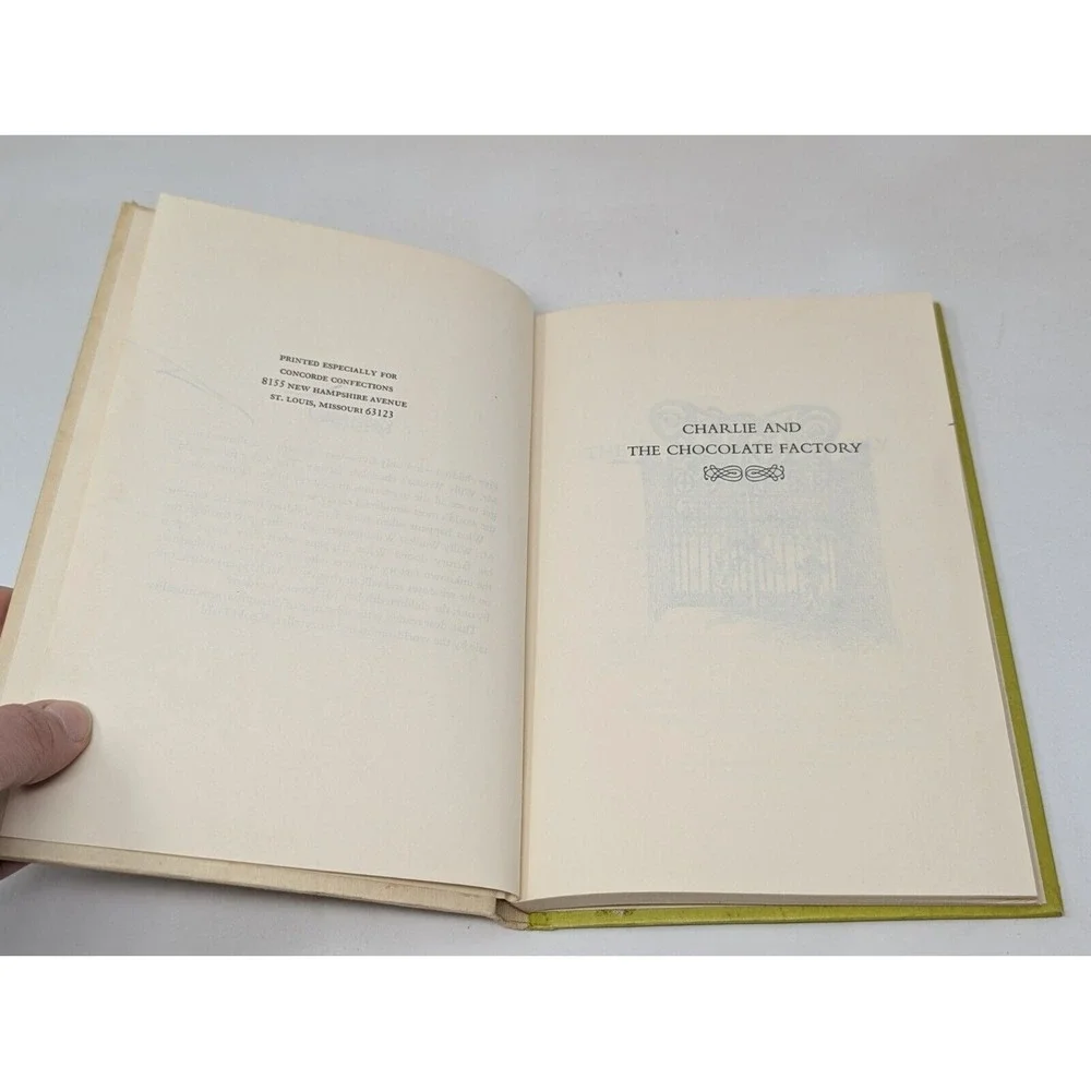 Charlie & the Chocolate Factory 1973 Roald Dahl Concorde Confections VTG Special